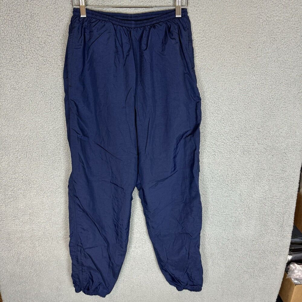 Vintage Nike Pants Mens Large Blue Nylon Lightweight Track Jogger Windbreaker